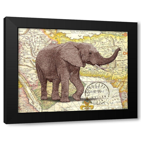 Trunk 1 Black Modern Wood Framed Art Print with Double Matting by Nobleworks, Inc.