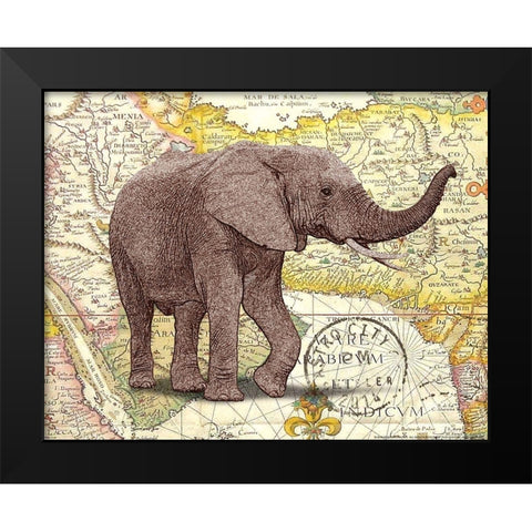 Trunk 1 Black Modern Wood Framed Art Print by Nobleworks, Inc.