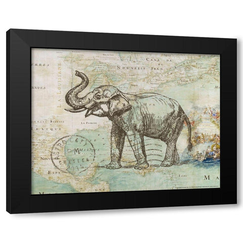 Trunk 2 Black Modern Wood Framed Art Print with Double Matting by Nobleworks, Inc.