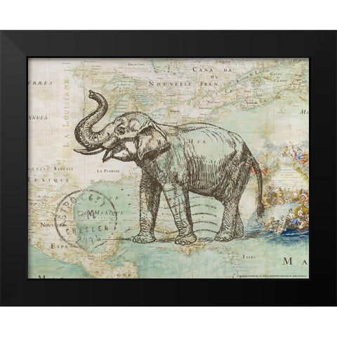 Trunk 2 Black Modern Wood Framed Art Print by Nobleworks, Inc.