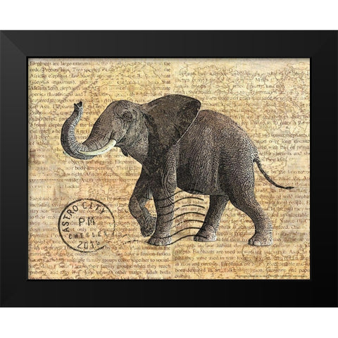 Truck 3 Black Modern Wood Framed Art Print by Nobleworks, Inc.