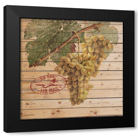 Grapes B Black Modern Wood Framed Art Print by Nobleworks, Inc.