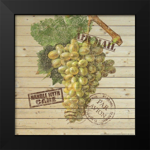 Grapes E Black Modern Wood Framed Art Print by Nobleworks, Inc.