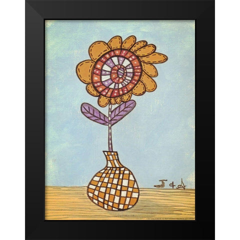 Kids Pix 1 Black Modern Wood Framed Art Print by Nobleworks, Inc.