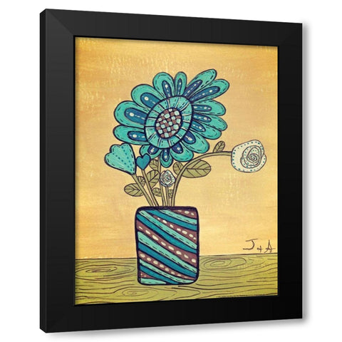 Kids Pix 3 Black Modern Wood Framed Art Print with Double Matting by Nobleworks, Inc.