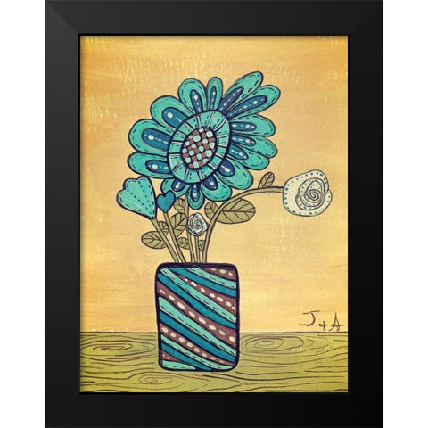 Kids Pix 3 Black Modern Wood Framed Art Print by Nobleworks, Inc.