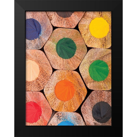 Pencil 2 Black Modern Wood Framed Art Print by Nobleworks, Inc.