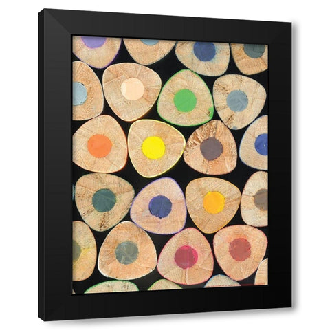 Pencil 3 Black Modern Wood Framed Art Print by Nobleworks, Inc.