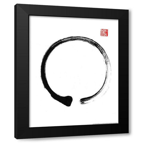 Zen 2 Black Modern Wood Framed Art Print by Nobleworks, Inc.