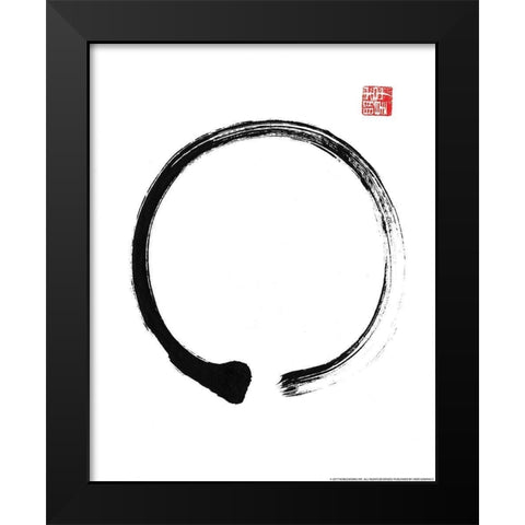 Zen 2 Black Modern Wood Framed Art Print by Nobleworks, Inc.
