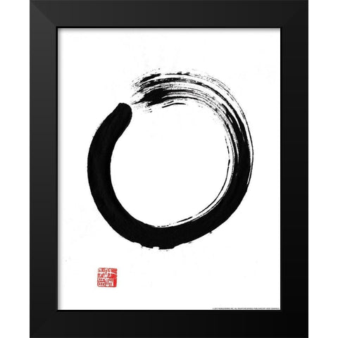 Zen 3 Black Modern Wood Framed Art Print by Nobleworks, Inc.