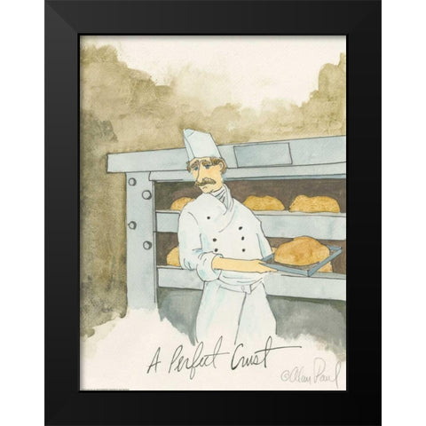 Perfect Crust Black Modern Wood Framed Art Print by Paul, Alan