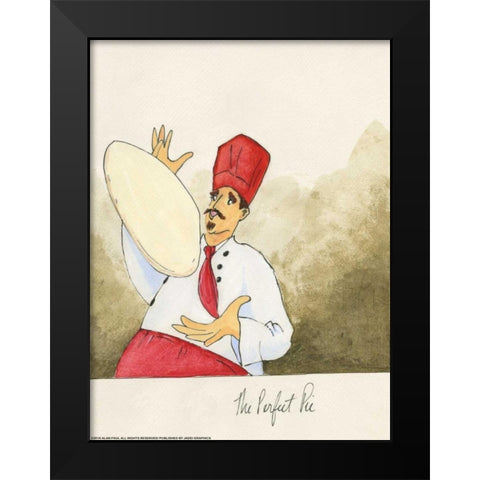 Perfect Pie Black Modern Wood Framed Art Print by Paul, Alan