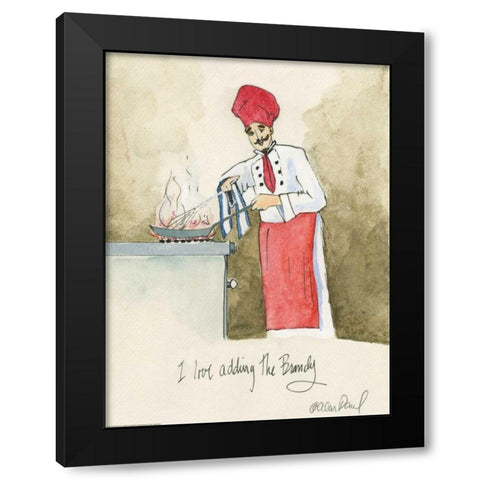 Add The Brandy Black Modern Wood Framed Art Print by Paul, Alan