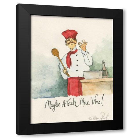 More Vino Black Modern Wood Framed Art Print with Double Matting by Paul, Alan
