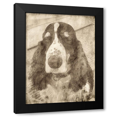 Dexter Black Modern Wood Framed Art Print with Double Matting by Segal, Alan