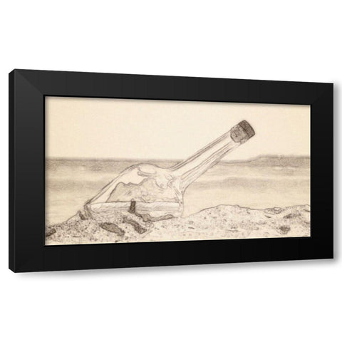 Looking For You Black Modern Wood Framed Art Print with Double Matting by Segal, Alan