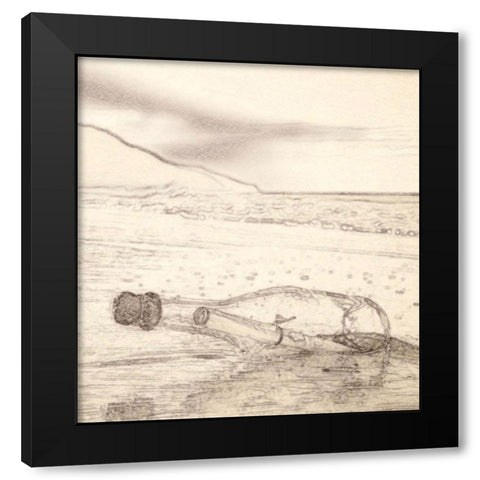 The Message Black Modern Wood Framed Art Print by Segal, Alan