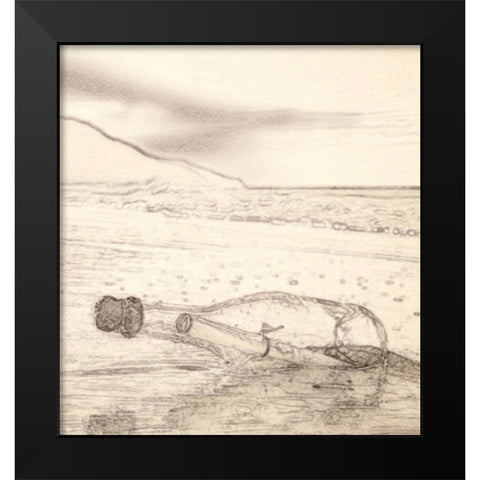 The Message Black Modern Wood Framed Art Print by Segal, Alan