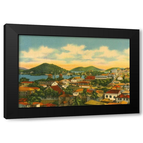 St Thomas Black Modern Wood Framed Art Print by Paul, Alan