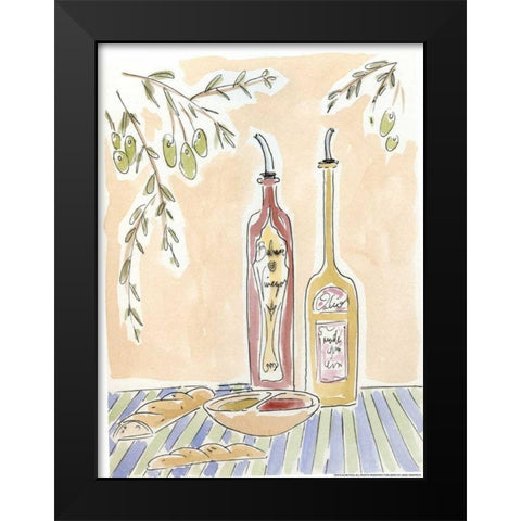 Oil And Balsamic Black Modern Wood Framed Art Print by Paul, Alan