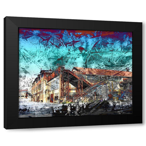 Warehouse Black Modern Wood Framed Art Print by Khilnani, Rajiv