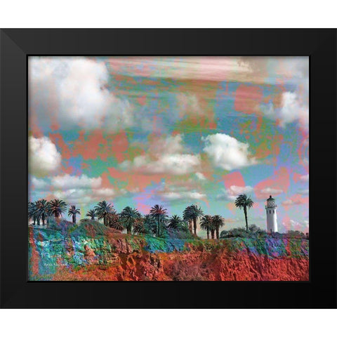 Light House Black Modern Wood Framed Art Print by Khilnani, Rajiv