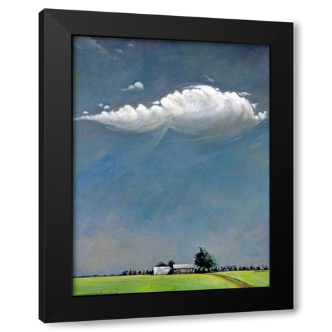 Watermill Black Modern Wood Framed Art Print by Romm, Steven