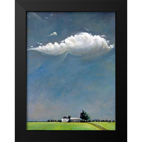 Watermill Black Modern Wood Framed Art Print by Romm, Steven