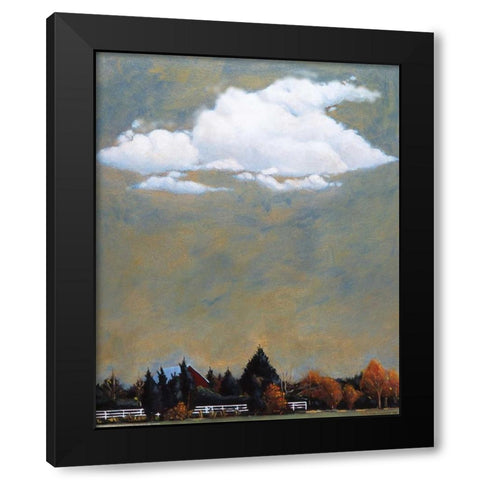 Fall, North Fork Black Modern Wood Framed Art Print by Romm, Steven