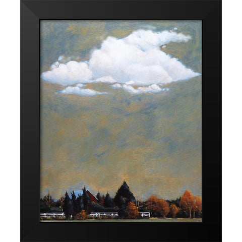 Fall, North Fork Black Modern Wood Framed Art Print by Romm, Steven