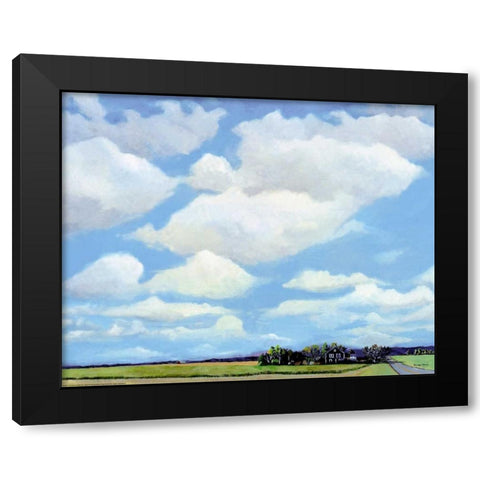 Watermill North Black Modern Wood Framed Art Print by Romm, Steven