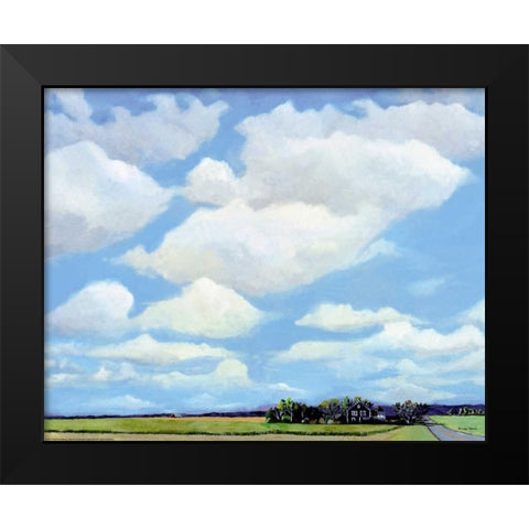 Watermill North Black Modern Wood Framed Art Print by Romm, Steven