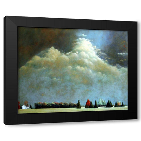 Sag South Black Modern Wood Framed Art Print by Romm, Steven