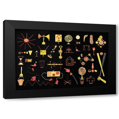 Sea Life Black Modern Wood Framed Art Print with Double Matting by Rosenthal, Barry