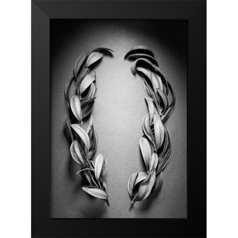 Brackets Black Modern Wood Framed Art Print by Rosenthal, Barry