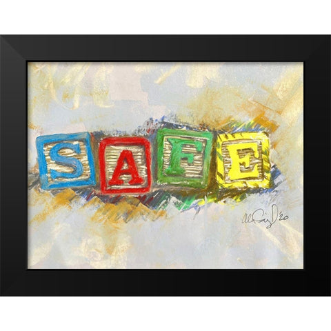 Safe Black Modern Wood Framed Art Print by Segal, Alan