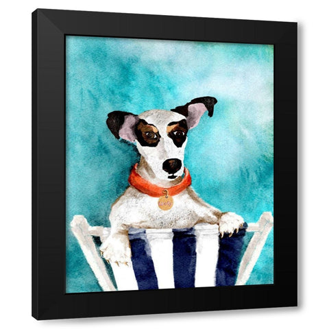 Willa Black Modern Wood Framed Art Print with Double Matting by Sokal, Patti
