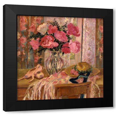 Hats Off Black Modern Wood Framed Art Print with Double Matting by Stevens, Allayn