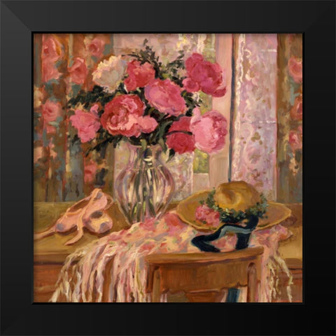 Hats Off Black Modern Wood Framed Art Print by Stevens, Allayn