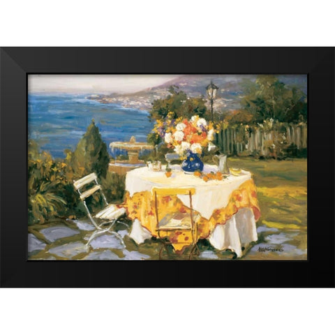 Morning Light Black Modern Wood Framed Art Print by Stevens, Allayn