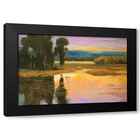 Peaceful 1 Black Modern Wood Framed Art Print by Stevens, Allayn