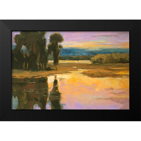 Peaceful 1 Black Modern Wood Framed Art Print by Stevens, Allayn