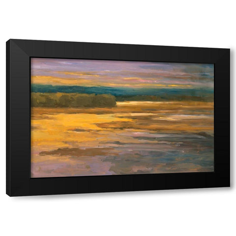 Peaceful 2 Black Modern Wood Framed Art Print by Stevens, Allayn