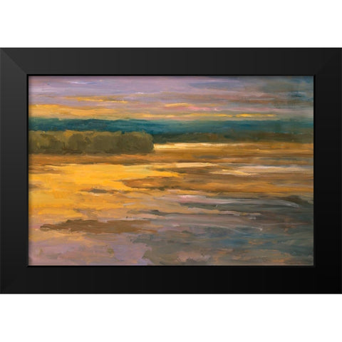 Peaceful 2 Black Modern Wood Framed Art Print by Stevens, Allayn