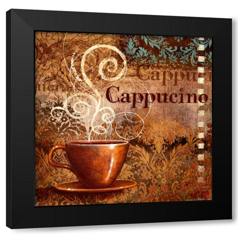 Coffee 2 Cappucino Black Modern Wood Framed Art Print by Eisner, Viv
