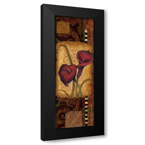 Red Lily Two Black Modern Wood Framed Art Print with Double Matting by Eisner, Viv