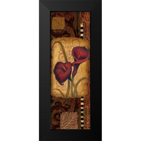 Red Lily Two Black Modern Wood Framed Art Print by Eisner, Viv