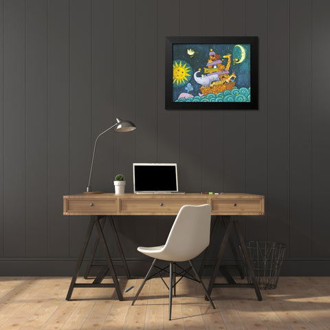 Ark 3 Starry Ark Black Modern Wood Framed Art Print by Eisner, Viv