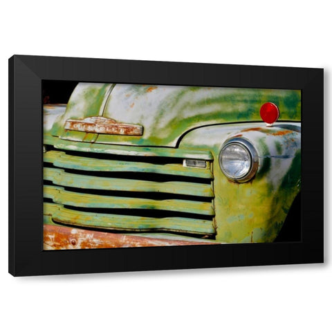 Green Truck Black Modern Wood Framed Art Print by Vizvary, Susan